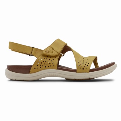 Sandálias Rockport Cobb Hill Rubey Thong Mulher Amarelas PT-04612